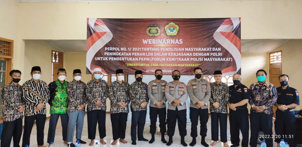 Pengurus LDII Se-Kota Metro Ikuti Webinar Nasional FKPM