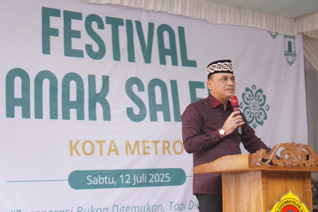 Wali Kota Metro Serukan Pendidikan Karakter Sejak Dini dalam Festival Anak Sholeh 2025 Kota Metro